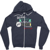 do more makes you happy skateboard Zipper Hoodie