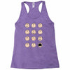 charlie moticons Racerback Tank