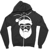 santa hipster Zipper Hoodie
