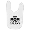 Best Mom in the Galaxy Baby Bibs