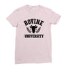 bovine university Ladies Fitted T-Shirt