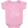 shark riding bicycle bike funny Baby Onesie