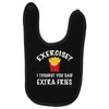 exercise vs extra fries Baby Bibs