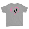 Baby Girl with Heart Any Name Customized Youth Tee
