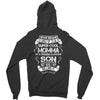Super Cool Momma Of A Freaking Awesome Son Zipper Hoodie