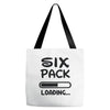 six pack loading Tote Bags