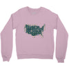 periodic table of the states Crewneck Sweatshirt