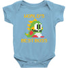 World's Best Boss Mario Baby Bodysuit
