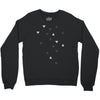 DOWN UP / scandi white / warm grey / flax / lavender Crewneck Sweatshirt