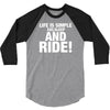 Eat Sleep Ride 3/4 Sleeve Shirt