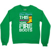 Forget Glass Slippers This Princess Wears Fire Boots Crewneck Sweatshirt