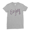 cute enjoy Ladies Fitted T-Shirt