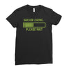 sarcasm loading funny computer tech gee Ladies Fitted T-Shirt