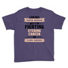 I am Not Super Woman But I'm Fighting Uterine Cancer So Close Enough Youth Tee