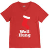 well hung V-Neck Tee