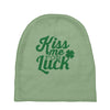 kiss me for luck Baby Beanies