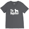 the dogfather labradoodle white V-Neck Tee
