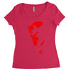 hellboy comic superhero cool Women's Triblend Scoop T-shirt