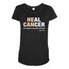 Heal Cancer Maternity Scoop Neck T-shirt