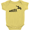 evolution of a biker dirt bike mx motocross t shirt men Baby Onesie