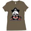 pirate panda Ladies Fitted T-Shirt