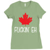 canada fuckin eh Ladies Fitted T-Shirt