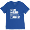 eat sleep spurs V-Neck Tee