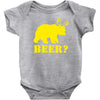 beer t shirt bear plus deer funny tee drinking college humor party shi Baby Onesie