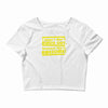 i hope i dont black out because this is awesome Crop Top