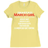 Smartass March Girl Ladies Fitted T-Shirt