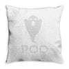 ghost poo Throw Pillow