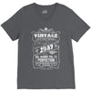 Vintage Aged To Perfection 1987 V-Neck Tee