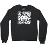 space alien qr code Crewneck Sweatshirt
