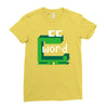word muncher Ladies Fitted T-Shirt