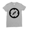 clock black Ladies Fitted T-Shirt