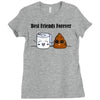 best friends forever Ladies Fitted T-Shirt