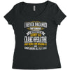 grumpy old crane operator Women's Triblend Scoop T-shirt