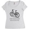 freedom machine Women's Triblend Scoop T-shirt