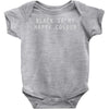 black is my happy colour ringer Baby Onesie