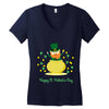 DABBİNG LEPRECHAUN Women's V-Neck T-Shirt