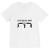 life behind bars bicycle V-Neck Tee