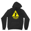 caution shapes being thrown printed Hoodie