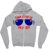 stayin' fly for the 4th of july Zipper Hoodie