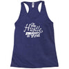 the hustle is real Racerback Tank