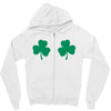 shamrock boobs Zipper Hoodie