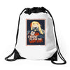 yo joe Drawstring Bags