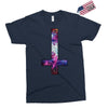 inverted galaxy cross funny  religion banter space fashion new Exclusive T-shirt