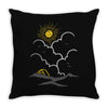 on the top (mountain) Throw Pillow