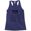June Girl Facts Cancer Racerback Tank