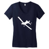 decal cal fire airplan Women's V-Neck T-Shirt